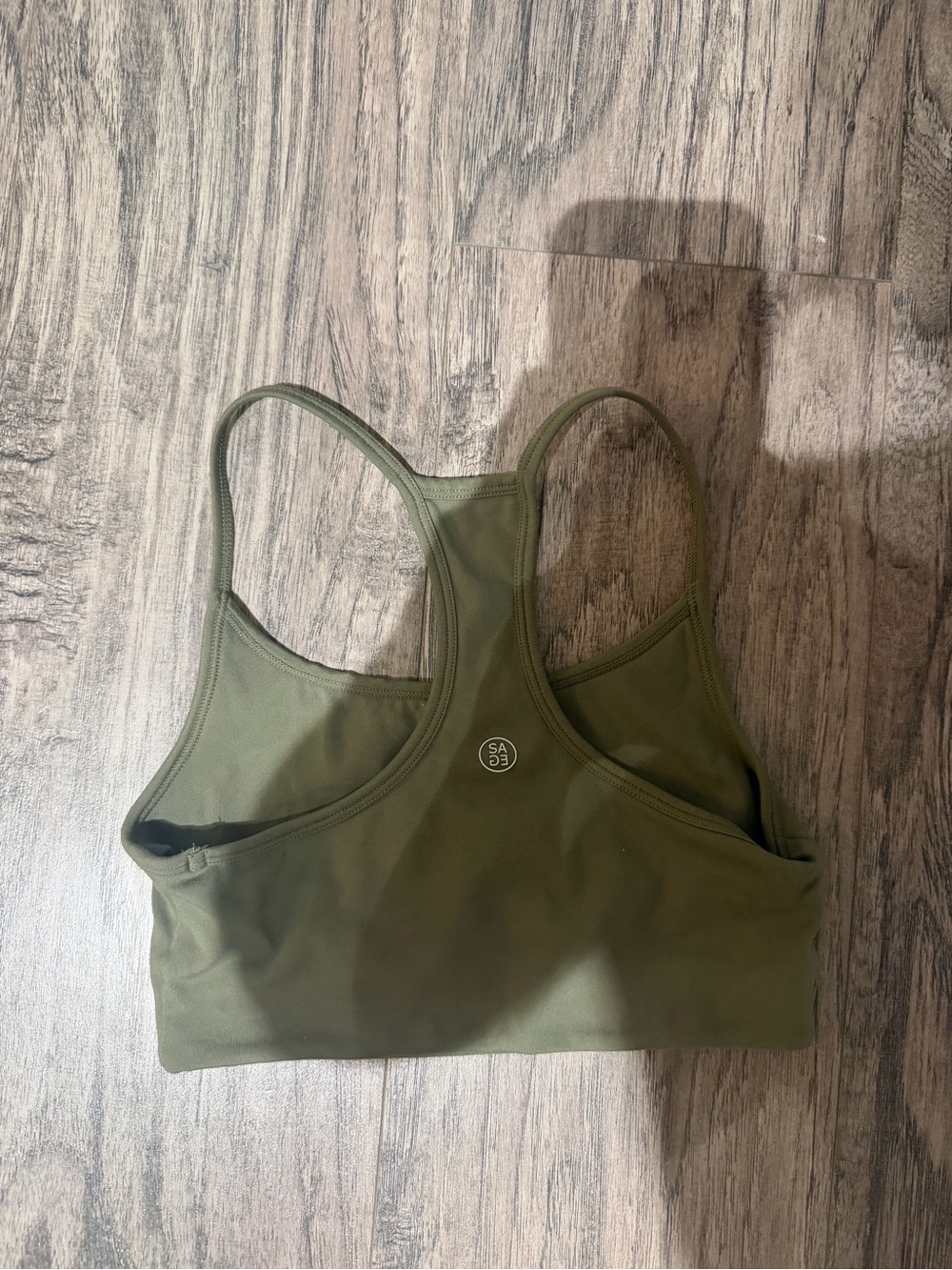 Sage Green Racerback Sports Bra